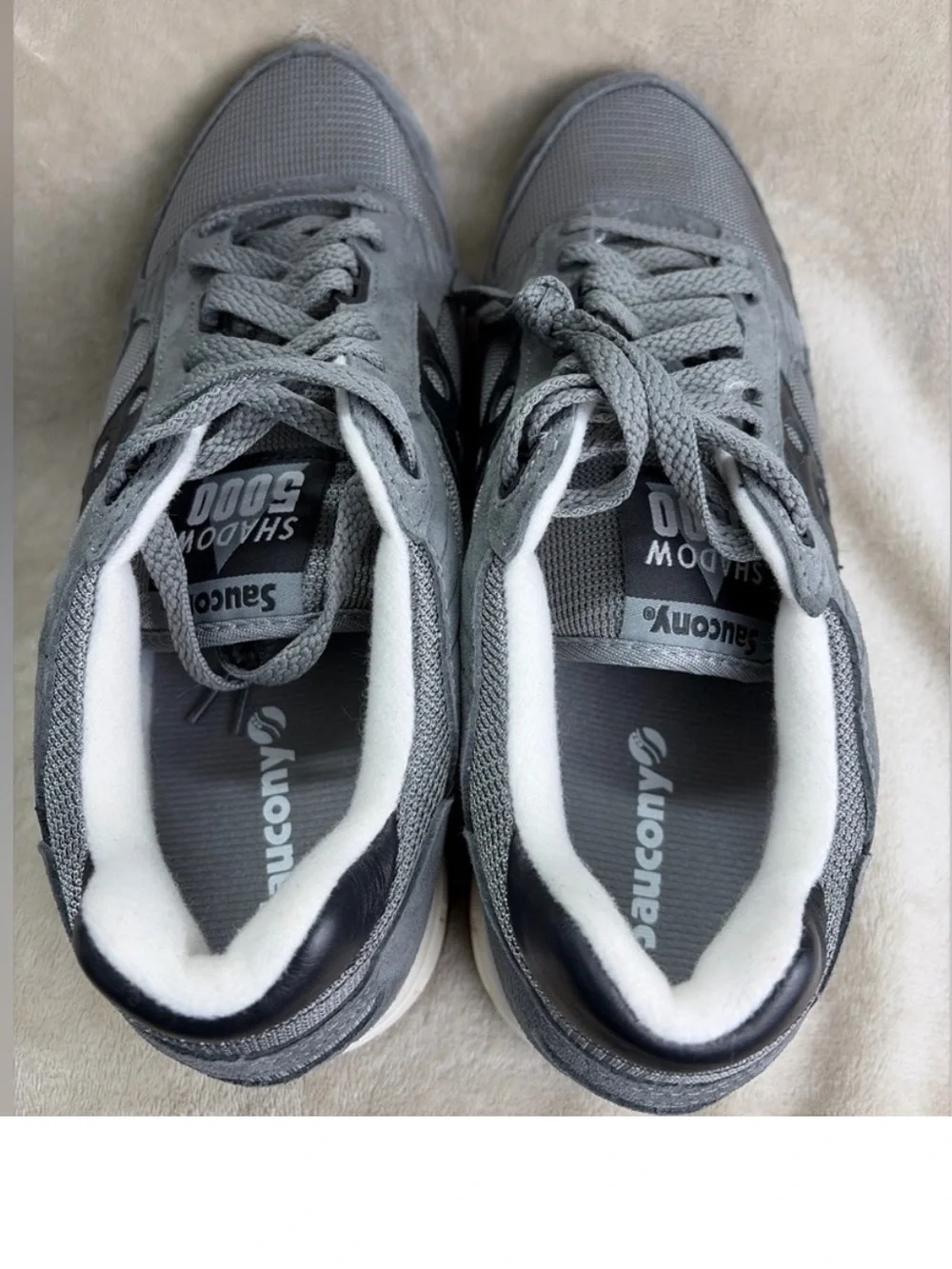 Saucony Shadow 5000 Gray/Black Size 10.5 Sneakers Retro-Style Walking S70665-71